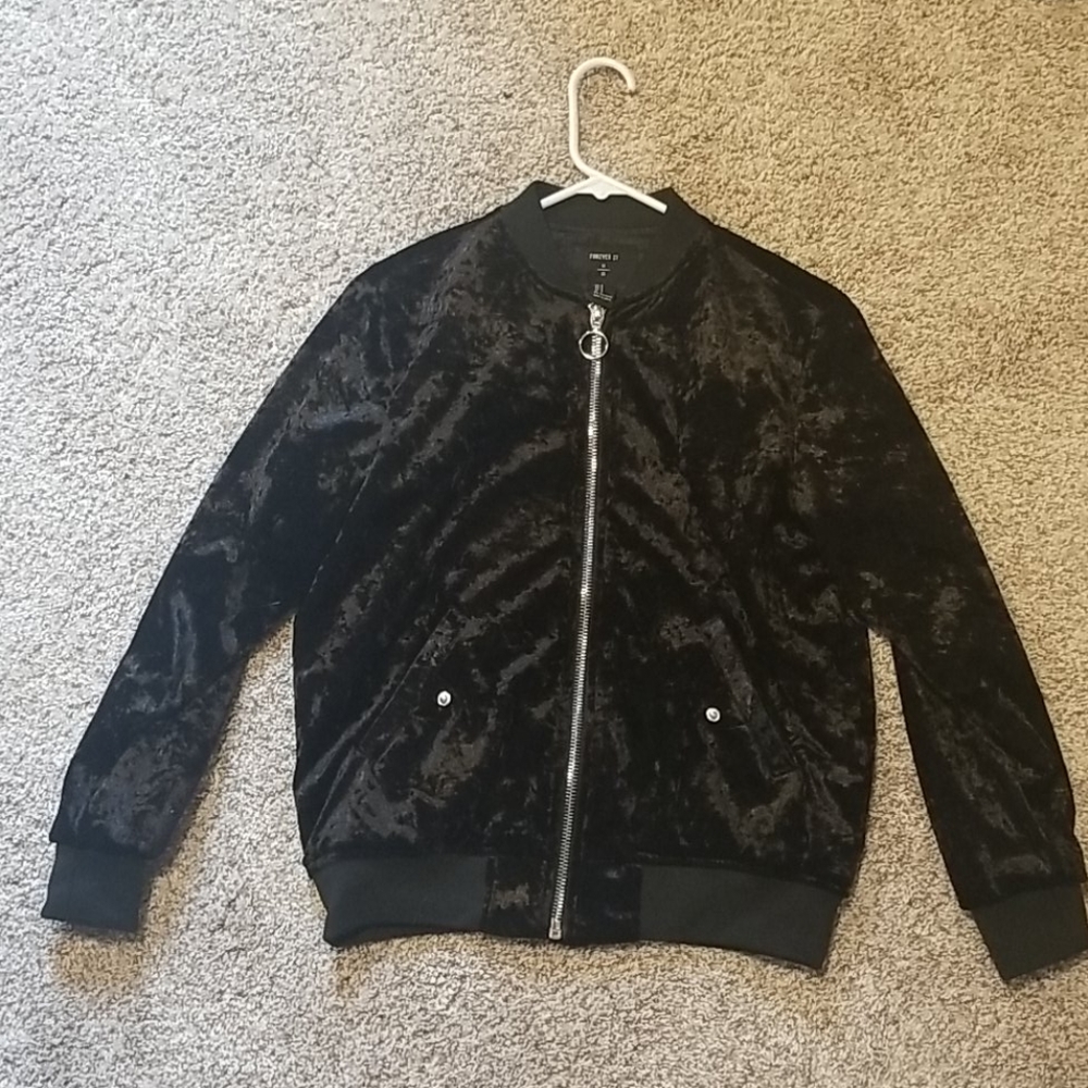 Forever 21 velvet jacket